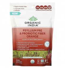 Organic India, Psyllium Pre & Probiotic Fiber, Orange, 10 oz (283.5 g)