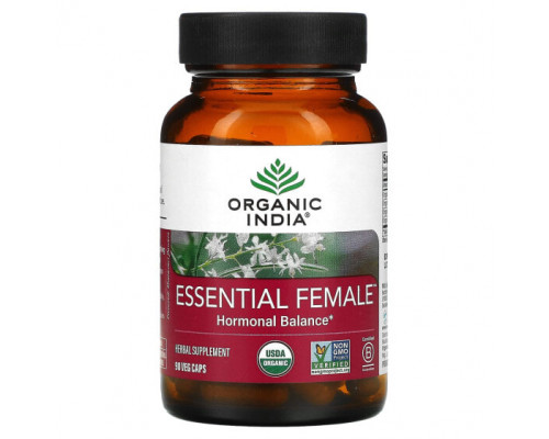 Женское здоровье Organic India, Essential Female, Hormonal Balance, 90 растительных капсул Женское здоровье Organic India, Essential Female, Hormonal Balance, 90 растительных капсул