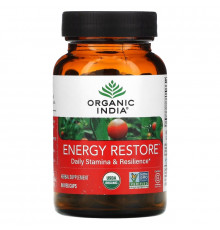 Organic India, Energy Restore, Daily Stamina & Resilience, 90 Veg Caps