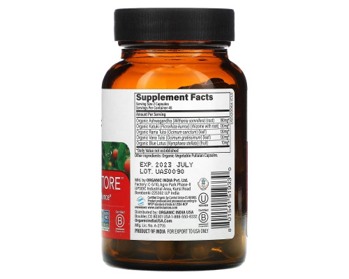 Organic India, Energy Restore, Daily Stamina & Resilience, 90 Veg Caps Organic India, Energy Restore, Daily Stamina & Resilience, 90 Veg Caps