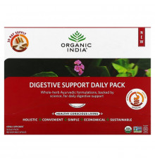 Organic India, Digestive Support Daily Pack, 30 Daily Packs, 180 Vegetable Capsules