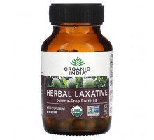 Растительные экстракты и настойки Organic India, Травяное слабительное, формула без сенны, 60 растительных капсул