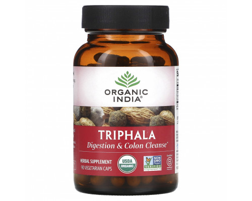 Organic India Трифала 90 растительных капсул Organic India Трифала 90 растительных капсул