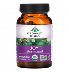 Organic India, Joy, Elevates Mood, 90 Vegetarian Caps