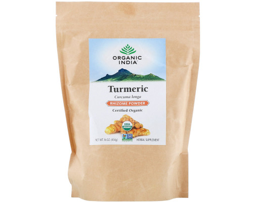 Organic India, Turmeric Rhizome Powder,16 oz (454 g) Organic India, Turmeric Rhizome Powder,16 oz (454 g)