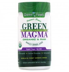 Green Foods Corporation, Зеленая магма, порошок из сока травы ячменя, 80 г