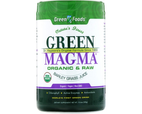 Green Foods Corporation, Green Magma, Сок ячменя, 10,6 унций (300 г) Green Foods Corporation, Green Magma, Сок ячменя, 10,6 унций (300 г)