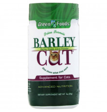 Green Foods Corporation, Порошок из зеленых побегов ячменя для кошек Barley Cat, 3 унции (85 г)