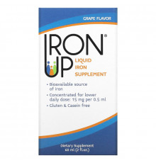 A.C. Grace Company Iron Up Добавка Жидкого Железа Со Вкусом Винограда 2 жидких унции (60 мл)
