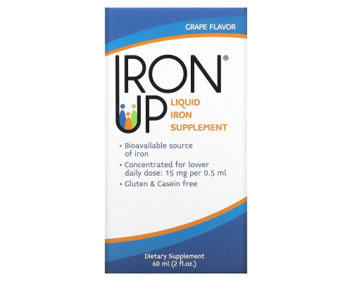 A.C. Grace Company Iron Up Добавка Жидкого Железа Со Вкусом Винограда 2 жидких унции (60 мл) A.C. Grace Company Iron Up Добавка Жидкого Железа Со Вкусом Винограда 2 жидких унции (60 мл)