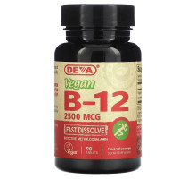 Deva, Vegan B12, 2,500 mcg, 90 Tablets