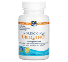 Nordic Naturals, Кофермент Q10 от Nordic, убихинол, 100 мг, 60 мягких капсул