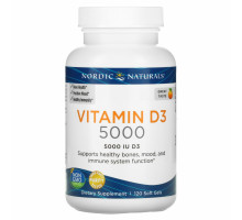 Nordic Naturals Витамин D3 5000 апельсин 120 гелевых капсул
