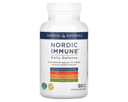 Nordic Naturals, Nordic Immune Daily Defense, 90 Soft Gels