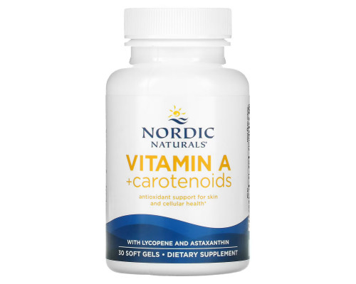 Nordic Naturals, Vitamin A + Carotenoids, 30 Softgels Nordic Naturals, Vitamin A + Carotenoids, 30 Softgels