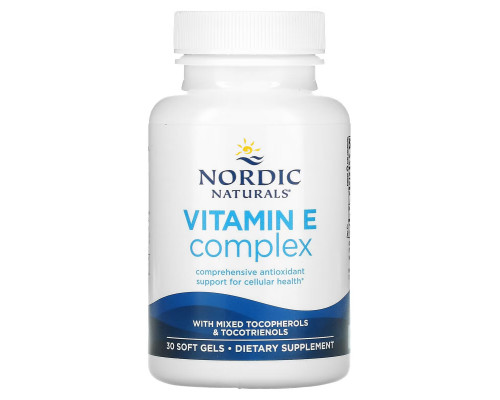 Nordic Naturals, Vitamin E Complex, 30 Soft Gels Nordic Naturals, Vitamin E Complex, 30 Soft Gels