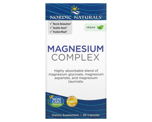 Nordic Naturals, Magnesium Complex, 90 Capsules Nordic Naturals, Magnesium Complex, 90 Capsules