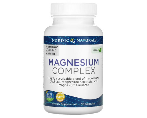Nordic Naturals, Magnesium Complex, 90 Capsules Nordic Naturals, Magnesium Complex, 90 Capsules