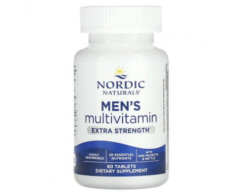 Женское здоровье Nordic Naturals, Мультивитамины для мужчин, с повышенной силой действия, 60 таблеток Женское здоровье Nordic Naturals, Мультивитамины для мужчин, с повышенной силой действия, 60 таблеток
