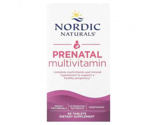 Женское здоровье Nordic Naturals, Пренатальные мультивитамины, 60 таблеток Женское здоровье Nordic Naturals, Пренатальные мультивитамины, 60 таблеток