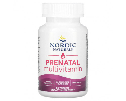 Женское здоровье Nordic Naturals, Пренатальные мультивитамины, 60 таблеток Женское здоровье Nordic Naturals, Пренатальные мультивитамины, 60 таблеток
