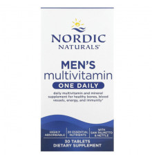 Мужское здоровье Nordic Naturals, Мультивитамины для мужчин, 1 раз в день, 30 таблеток
