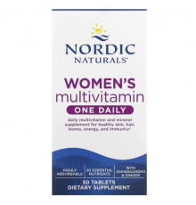 Женское здоровье Nordic Naturals, Мультивитамины для женщин, 1 раз в день, 30 таблеток