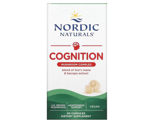 Nordic Naturals, Cognition Mushroom Complex, 60 Capsules Nordic Naturals, Cognition Mushroom Complex, 60 Capsules