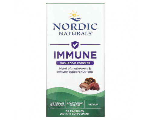 Грибы Immune, Mushroom Complex, 60 Capsules Грибы Immune, Mushroom Complex, 60 Capsules