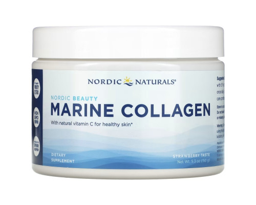 Nordic Naturals, Морской коллаген, клубничный вкус, 5,29 унций (150 г)