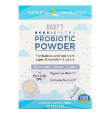 Nordic Naturals, Nordic Flora Baby's Probiotic Powder, 4 Billion CFU, 30 Packets