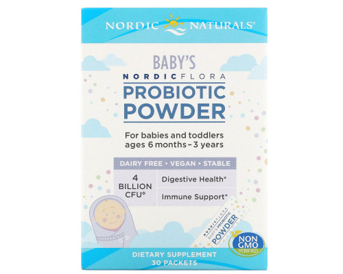Nordic Naturals, Nordic Flora Baby's Probiotic Powder, 4 Billion CFU, 30 Packets Nordic Naturals, Nordic Flora Baby's Probiotic Powder, 4 Billion CFU, 30 Packets