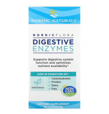 Пищеварительные ферменты Nordic Flora Digestive Enzymes, 45 Capsules