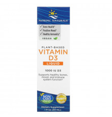 Nordic Naturals Витамин D3 веганский 1000 МЕ 1 жидкая унция (30 мл)