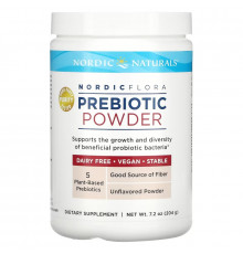 Nordic Naturals, Пребиотик Nordic Flora в порошке, без добавок, 204 г (7,2 унции)