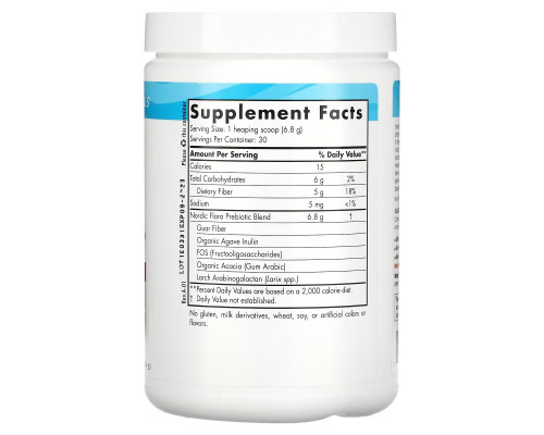Nordic Naturals, Пребиотик Nordic Flora в порошке, без добавок, 204 г (7,2 унции) Nordic Naturals, Пребиотик Nordic Flora в порошке, без добавок, 204 г (7,2 унции)