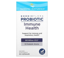 Nordic Naturals, Nordic Flora Probiotic, Immune Health, 60 Billion CFU, 30 Capsules