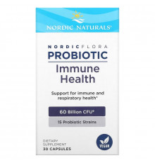 Nordic Naturals, Nordic Flora Probiotic, Immune Health, 60 Billion CFU, 30 Capsules