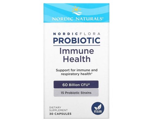 Nordic Naturals, Nordic Flora Probiotic, Immune Health, 60 Billion CFU, 30 Capsules Nordic Naturals, Nordic Flora Probiotic, Immune Health, 60 Billion CFU, 30 Capsules