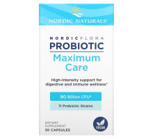 Nordic Naturals, Nordic Flora Probiotic, Maximum Care, 90 Billion CFU, 30 Capsules