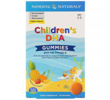 Nordic Naturals, Children's DHA Gummies, Tropical Punch, 600 mg, 30 Gummies