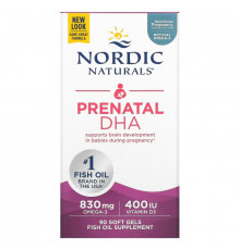 Nordic Naturals Пренатальная ДГК 500 мг 90 капсул