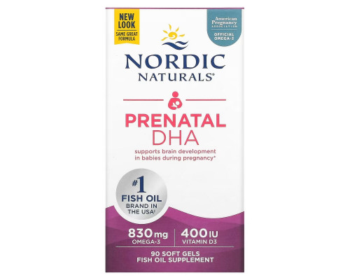 Nordic Naturals Пренатальная ДГК 500 мг 90 капсул Nordic Naturals Пренатальная ДГК 500 мг 90 капсул