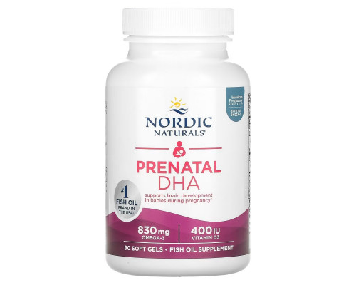 Nordic Naturals Пренатальная ДГК 500 мг 90 капсул Nordic Naturals Пренатальная ДГК 500 мг 90 капсул