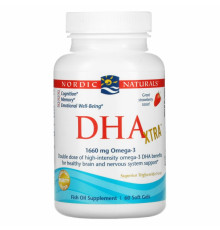 Nordic Naturals Экстра ДГК Клубника 1000 мг 60 капсул
