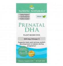 Nordic Naturals, Prenatal DHA, 500 mg, 60 Soft Gels