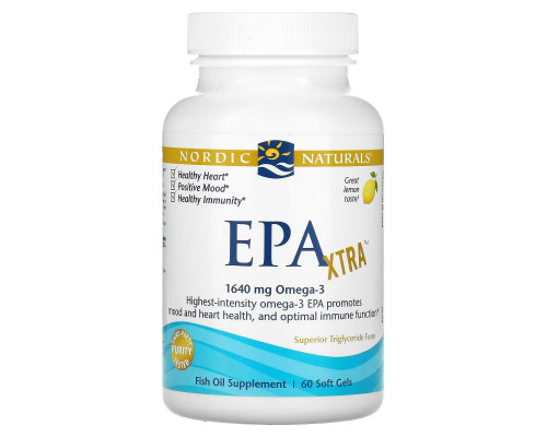 Nordic Naturals ЭПК Экстра лимон 1000 мг 60 гелевых капсул Nordic Naturals ЭПК Экстра лимон 1000 мг 60 гелевых капсул