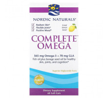 Рыбий жир и Омега 3, 6, 9 Nordic Naturals, Complete Omega, лимон, 60 мягких таблеток