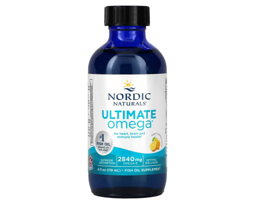 Nordic Naturals, «Максимум Омега» с лимонным вкусом, 2840 мг, 4 жидких унции (119 мл) Nordic Naturals, «Максимум Омега» с лимонным вкусом, 2840 мг, 4 жидких унции (119 мл)