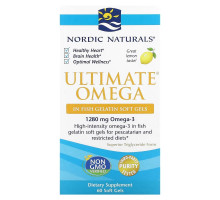 Nordic Naturals Ultimate Omega Great Lemon Taste 1000 mg 60 Count